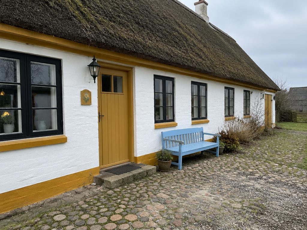 Facade malet i paletten Dansk længe